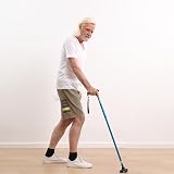 Rehand Foldable Quad Walking Cane Black Adjustable Height 78-96 cm view 7