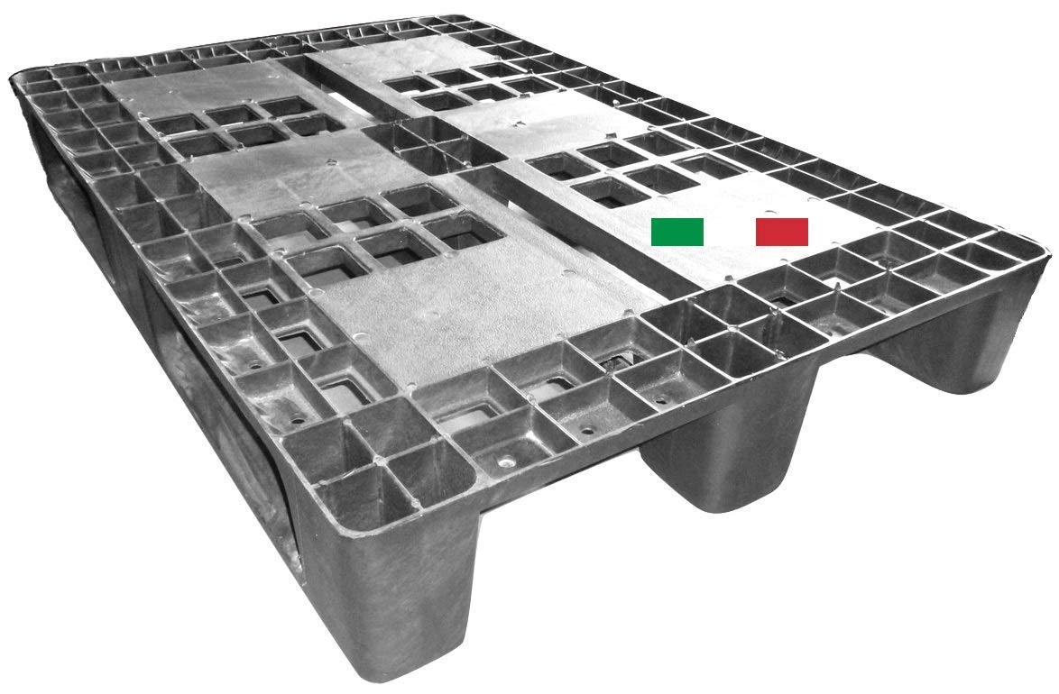 Cenni 12001 Plastic Euro Pallet 1200 x 800 with 3 Runners, Made in Italy