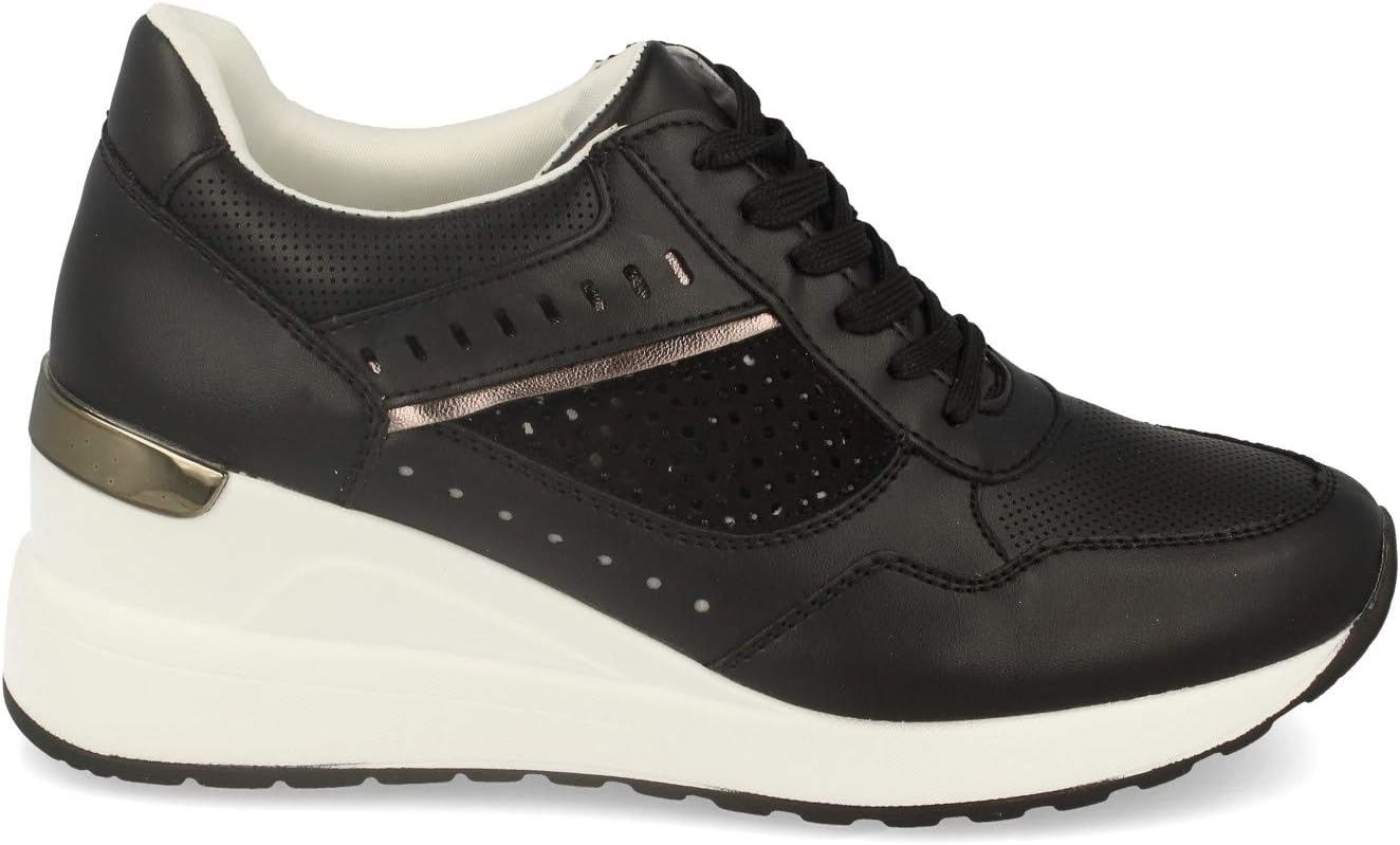 basket talon compensé noir