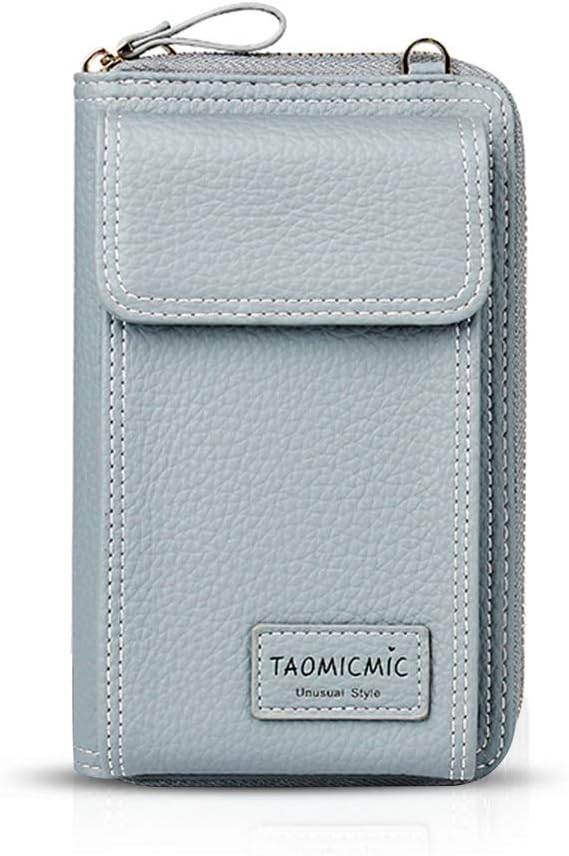 NICOLE & DORIS Wallets for Women,Long Wallet Purse for Women,Ladies Purse with Shoulder Strap,Multiple Card Slots