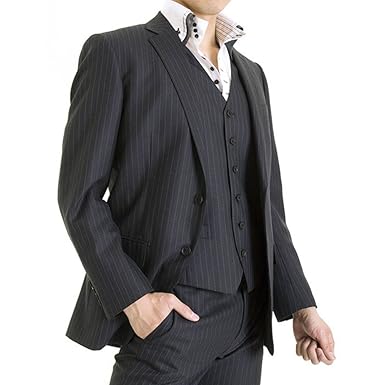 Amazon Co Jp Everydress メンズスーツ スリム 3ピース メンズ