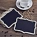 eBoot Mini Rectangle Chalkboard Label for Message Board Signs, Black, Set of 10