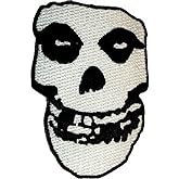 C&D Visionary The Misfits - Crimson Ghost Skull - Embroidered Iron or Sew On Patch / Badge Black, White, 2.5