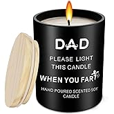 UDIKEFO Funny Candles Gifts for Dad, Fathers Day Christmas Birthday Dad Gifts from Daughter Son - Sandalwood Scented Candle