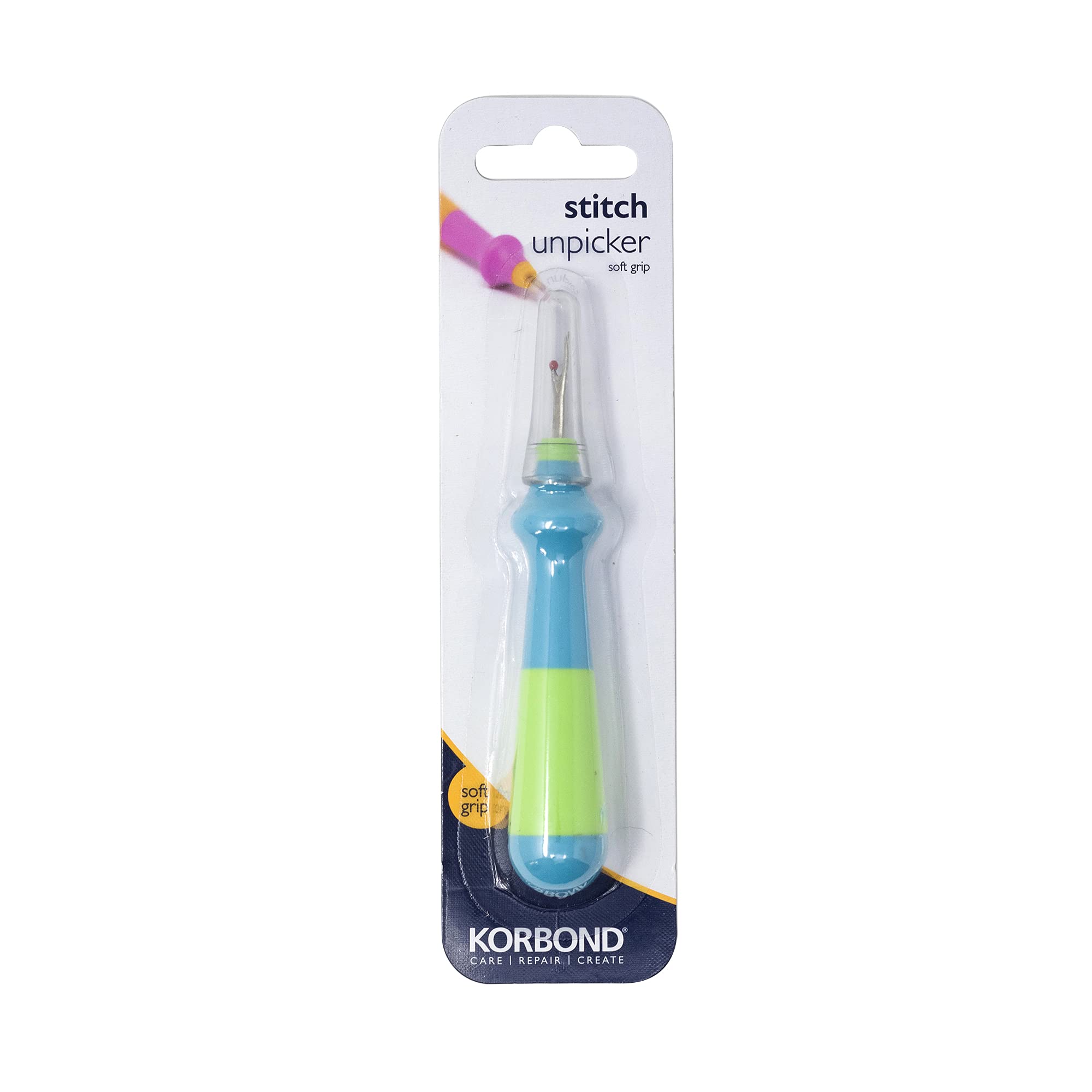 Korbond Easy Grip Seam Ripper - Stitch Unpicker with Ergonomic Large Handle