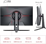 KOORUI 27 Inch QHD Gaming Monitor 144Hz 1ms VA 2560x1440 FreeSync DCI-P3 view 6