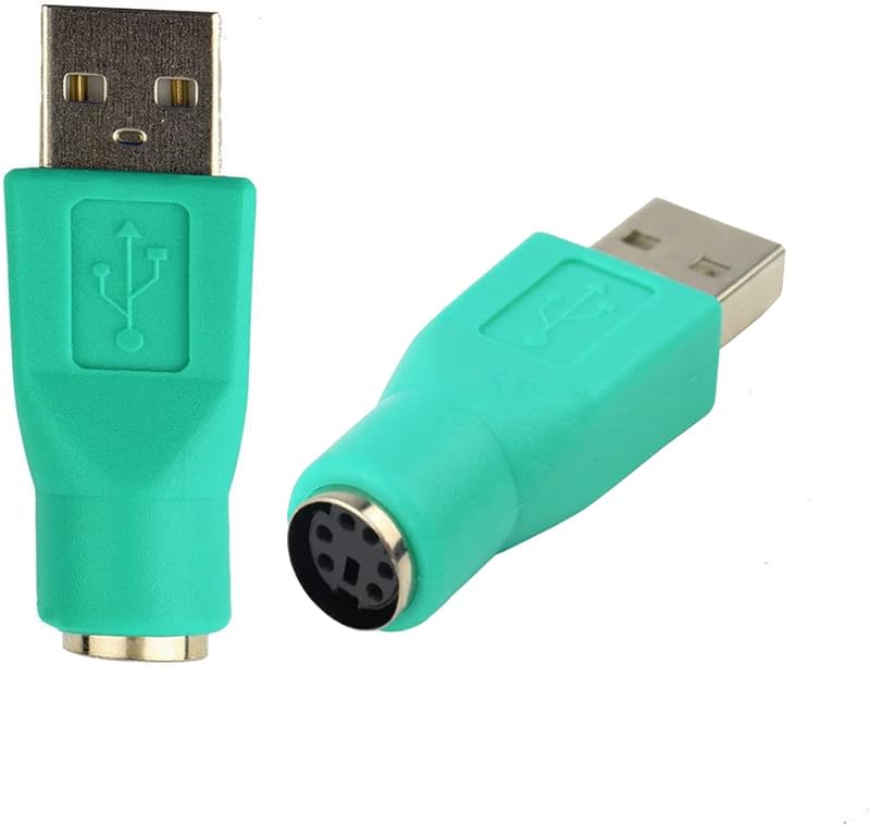 iJiGui USB to PS2 Adapter Cable Converter for Mouse Keyboard PC 2 Pcs