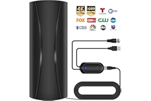 HOTTV 2024 TV Antenna for Smart TV Indoor, 880 Miles Long Range Digital TV Antenna for Local Channels Support 4K 1080p & Older TV - HD TV Antenna Outdoor Amplifier Signal Booster with 30ft Coaxial Cable
