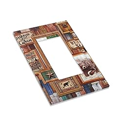 Rustic Lodge Bear Deer 1 Gang Rocker Light Switch