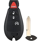 Key Fob Replacement Fits for Dodge Ram 1500 2013 2014 2015 2016 2017 2018 2019 2020 2021/ Dodge Ram 2500 3500 4500 5500 2013-2018 GQ4-53T, 4 Buttons
