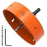 XDOVET 6 inch Hole Saw with Hex Shank Drill Bit