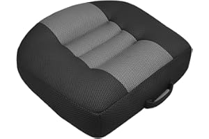 FAMKIT Car Booster Seat Cushion, 4.7in Thick Adult Booster Seat for Short Drivers, Portable PP Cotton Seat Cushion Heightening Height Boost Mat with Handle for Driving, Office & Home