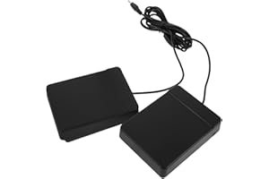 HYTROVE Electric Drum Double Bass Drum Pedal with 3.5mm Interface Kick Pedal for Practice and Performance