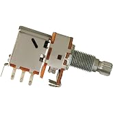 Metallor Push Pull Pot DPDT Switched Guitar Bass Potentiometer 18mm B250K | Audio Volume Tone Split Shaft Control Switch, with Nuts and Washers, Guitar Parts Replacement
