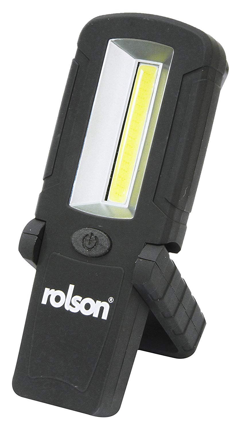 Rolson 61454 COB Work Light with Belt Clip - Black