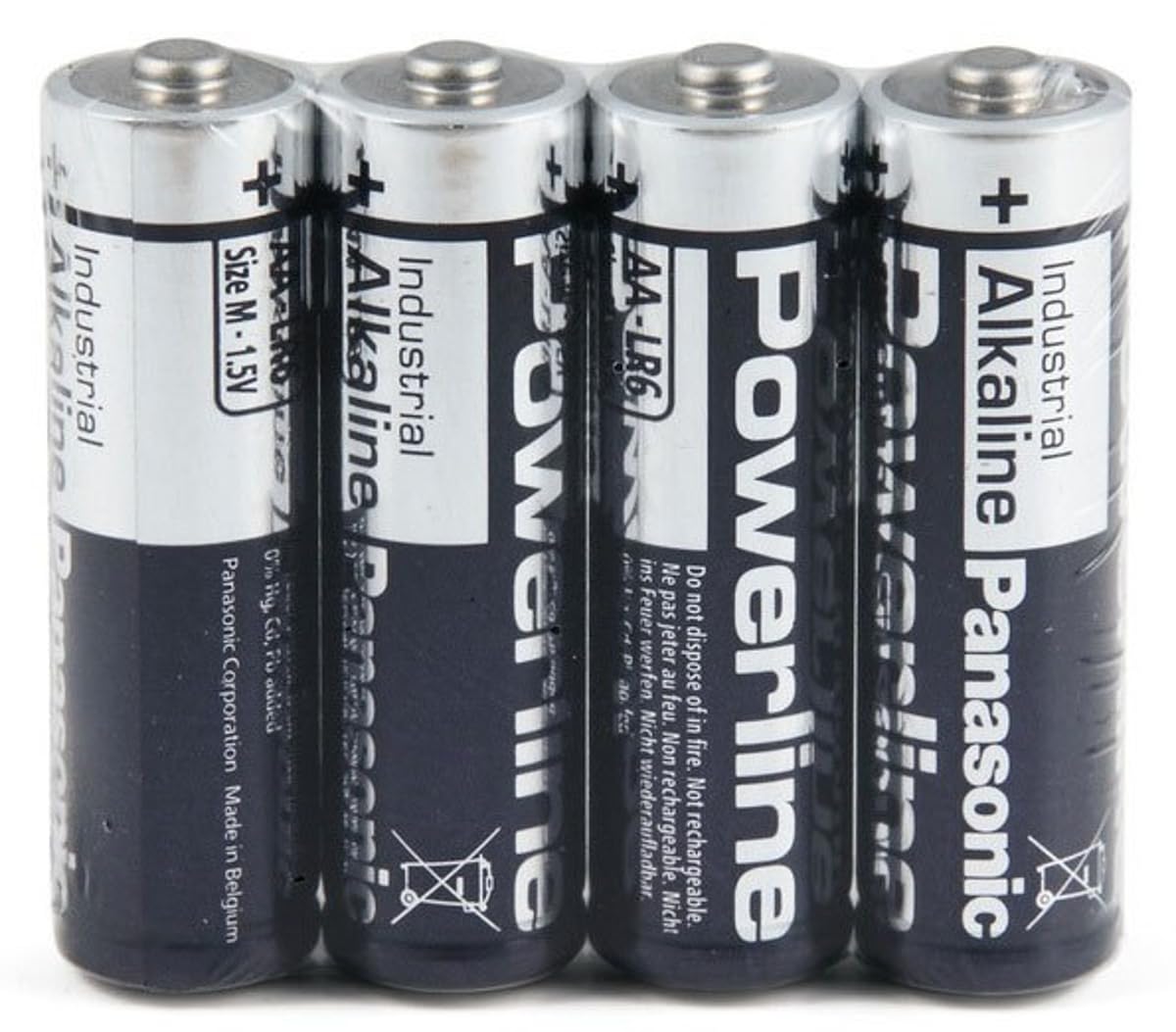 Panasonic LR6AD/4P Powerline battery (1 pack 48 units), Blue & Silver