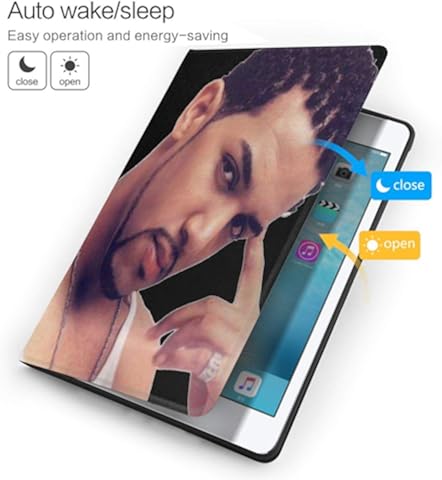 Wehoiweh Cra-Ig David, carcasa antiarañazos delgada y ligera con soporte ajustable, función de reposo/despertador, protección trasera para iPad Air3 10.5 iPad 7ª 10.2 talla única