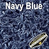 Mighty Gadget (R) 1/2 LB Navy Blue Crinkle Cut Paper Shred Filler for Gift Wrapping & Basket Filling