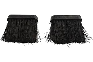 2Pcs Replacement Brush Head Refill for Companion Sets Maintain and Clean Your Fireplace (S)