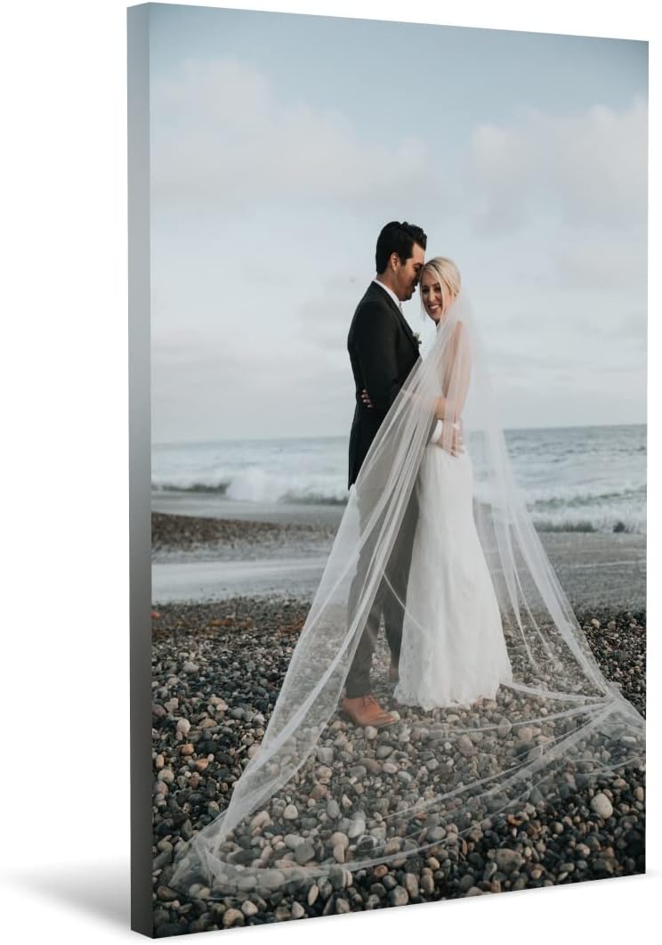 Posters & Prints - wallart777 Create Personalized Wall Art with Your Photo on Canvas - Custom Canvas Prints for Wedding - Personalized Canvas Pictures for Wall to Print Framed (20