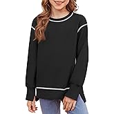 blibean Girls Long Sleeve Sweathirts Pullover Tops Size 6-15 Years
