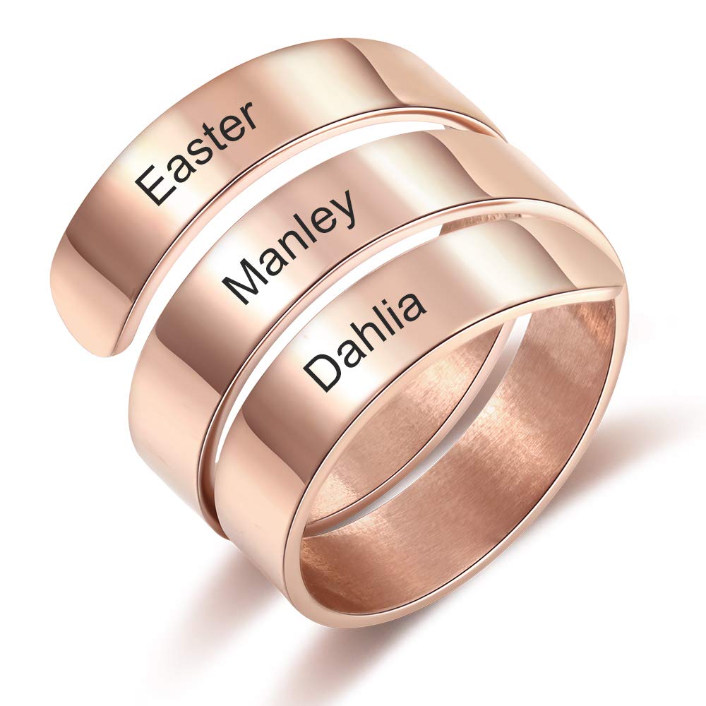 Buy SimpleQ Personalized Friendship Rings for Best Friends BFF Sister