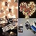 Veesee 80 Led Photo Clip String Lights,Picture Display Light with Clips,Battery Operated String Lights for Indoor Outdoor Kids Girls Bedroom Patio Room Anniversary Thanksgiving Chiratmas Party