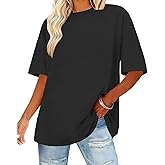 Womens Oversized T Shirts Loose Fit Graphic Tees Summer Casual Short Sleeve Tops