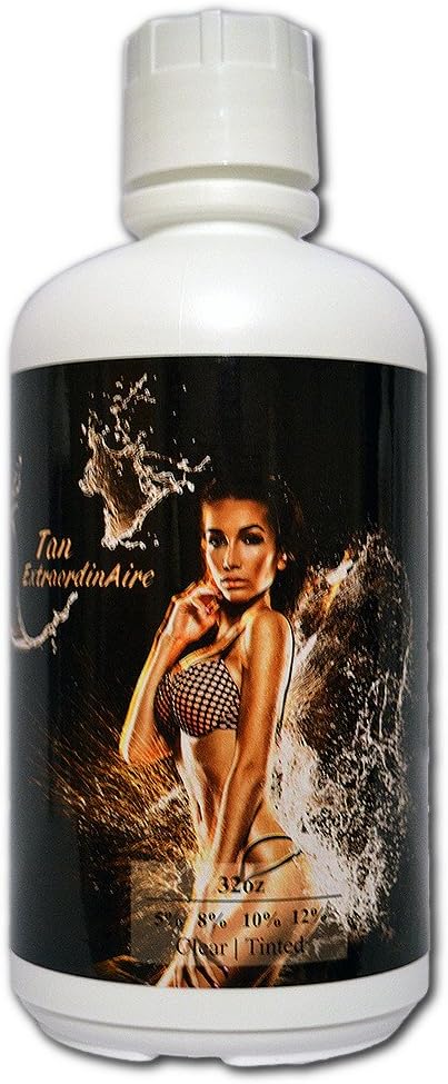 Tan Extraordinaire Natural 8% Med DHA Sunless Airbrush Spray Tanning Solution Gallon (ships in 4 qts)