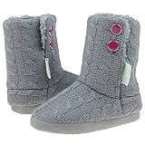 Capelli New York Cable Knit Girls Indoor Slipper Boot
