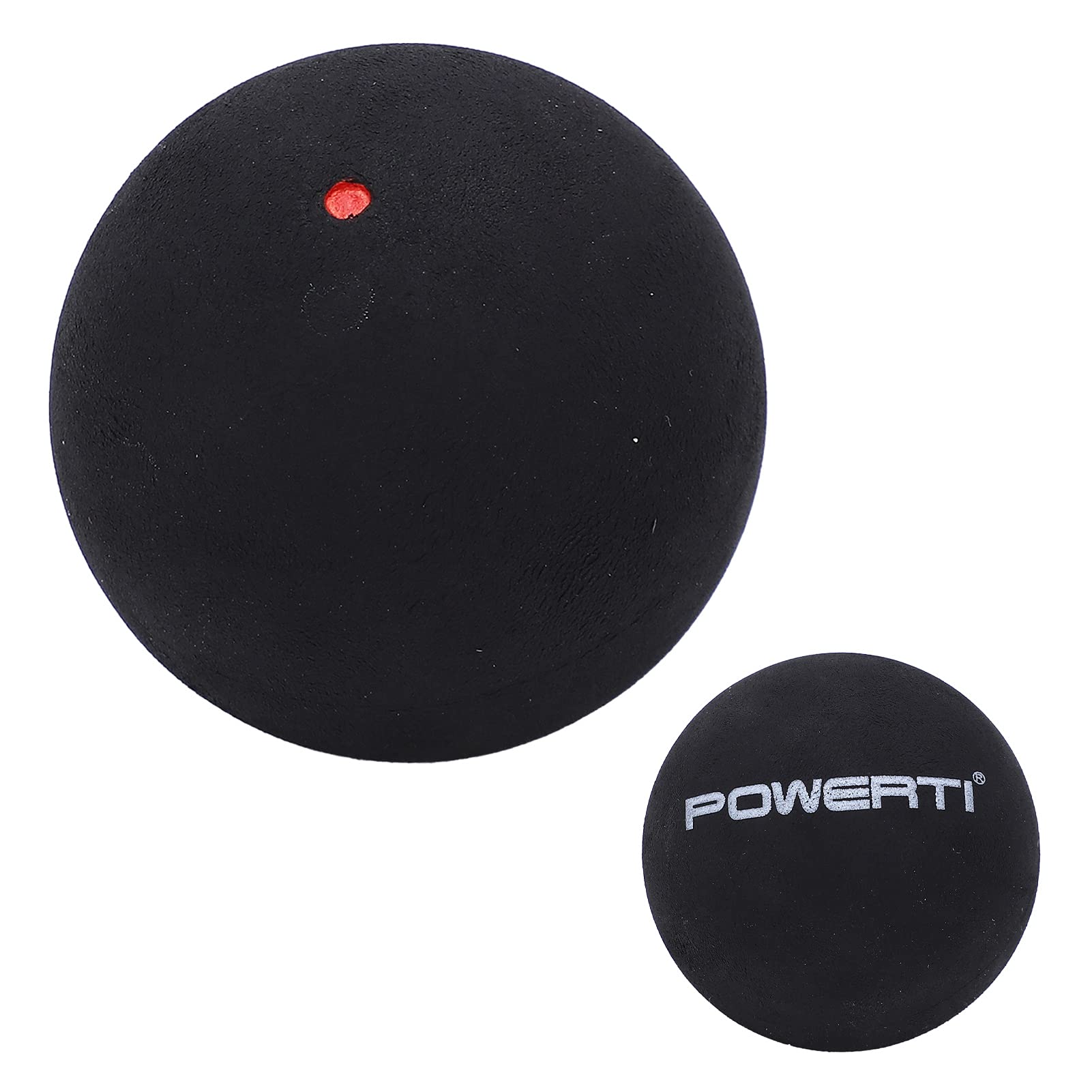 Evonecy Sports Squash Ball, Wear‑resistant High Bounce Squash Balls Rubber for Competition for Beginner for Training(Single red dot)