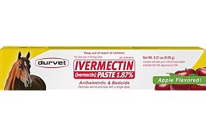 Durvet/Equine 698454 Ivermectin Paste 1.87% Bulk for Horses Apple, 6.08 gm