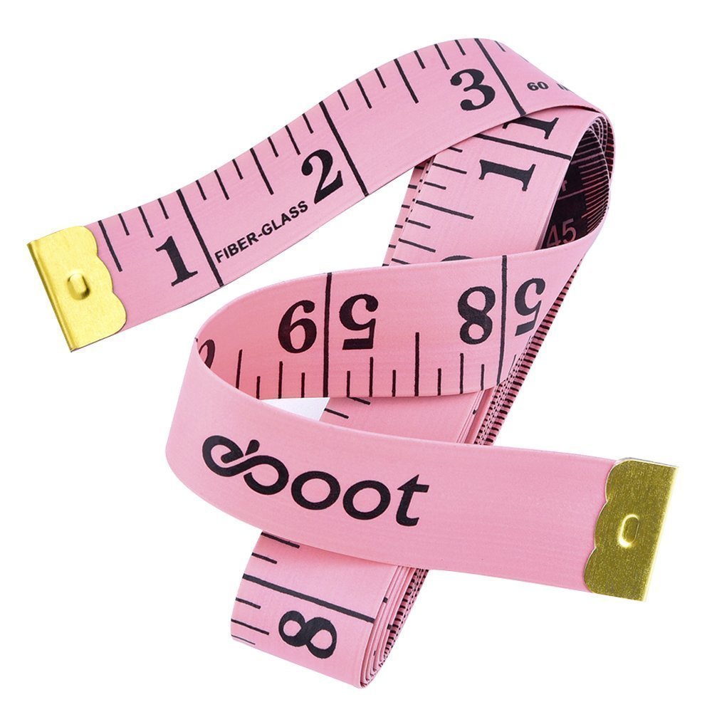 Concept4u Tape Measure, 150cm - Pink, Professional Fibreglass Tailoring Tool