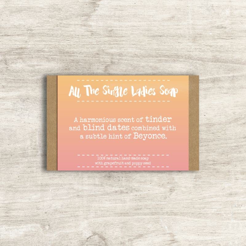 All Single Ladies Soap Bar In Gift Box Novelty Gift Idea By Dandelion Stationery SP003