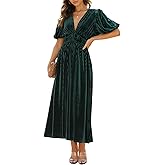 Sissyaki Women's Velvet Formal Dresses for Wedding Guest 2025 Fall Winter Dress