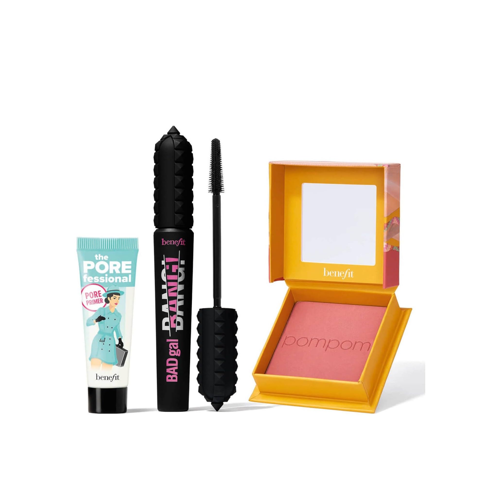Benefit BADgal Season Make-up Set - Full-size BADgal mascara & blush plus mini POREfessional primer (Collection worth £67)