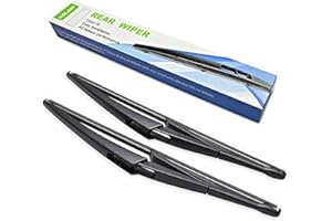 Rear Wiper Blade,ASLAM 12J Rear Windshield Wiper Blades Type-E for Original Equipment Replacement,Exact Fit(Pack of 2)