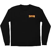 Thrasher Flame Dot Santa Cruz Men's Longsleeve T-Shirt