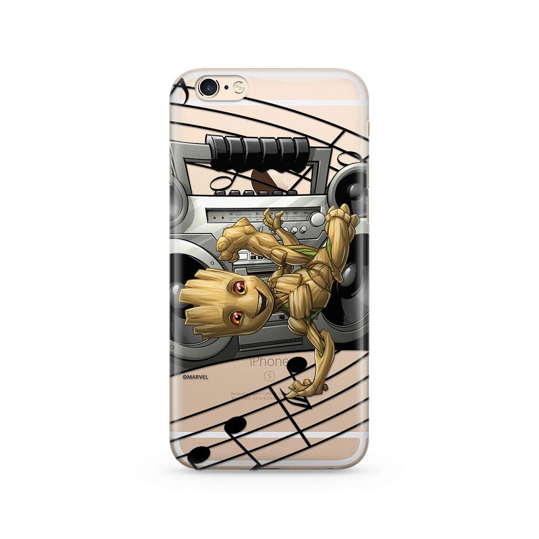 ERT GROUP mobile phone case for Apple Iphone 6 PLUS original and officially Licensed Marvel pattern Groot 004 optimally adapted to the shape of the mobile phone, partially transparent