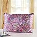 townssilk Silk Pillowcase for Hair and Skin with Hidden Zipper Print Standard Size (pattern2) Satin Underside