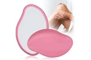 NEHAJUNXI NOBVEQ Crystal Hair Eraser,Reusable Crystal Hair Remover Magic Painless Exfoliation Hair Removal Tool, Magic Hair Eraser for Back Arms Legs Fast & Easy Crystal Hair Eraser for Women and Men (Pink)