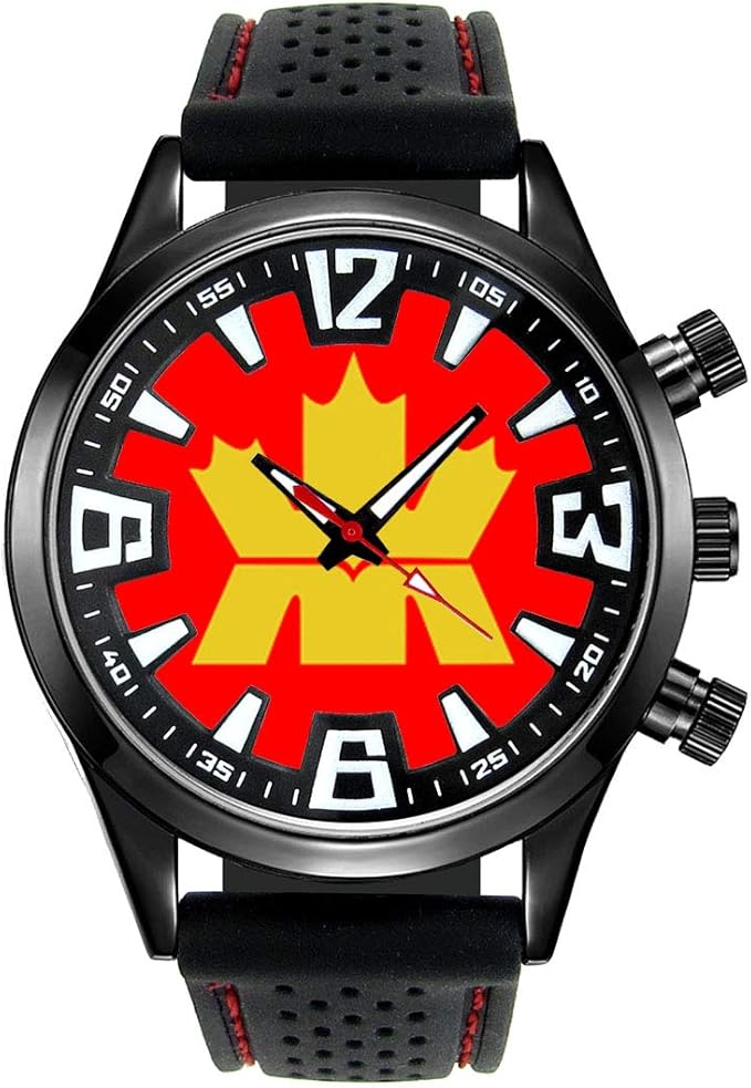 Timest Royal Canadian Mint Flag Mens Black Jelly
