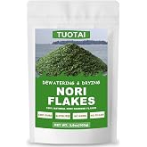 Raw Nori Flakes, Green Nori Seaweed Flakes, 100% Pure Seaweed Flakes, Vegan, No Additives, No Gmo