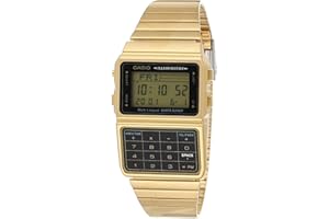 Casio #DBC611G-1D Men's Gold Tone 25 Memory Calculator Databank Watch