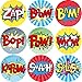 Superhero Perforated Roll Stickers 200Pcs for Kids Halloween Party Supplies School Awards Sticker