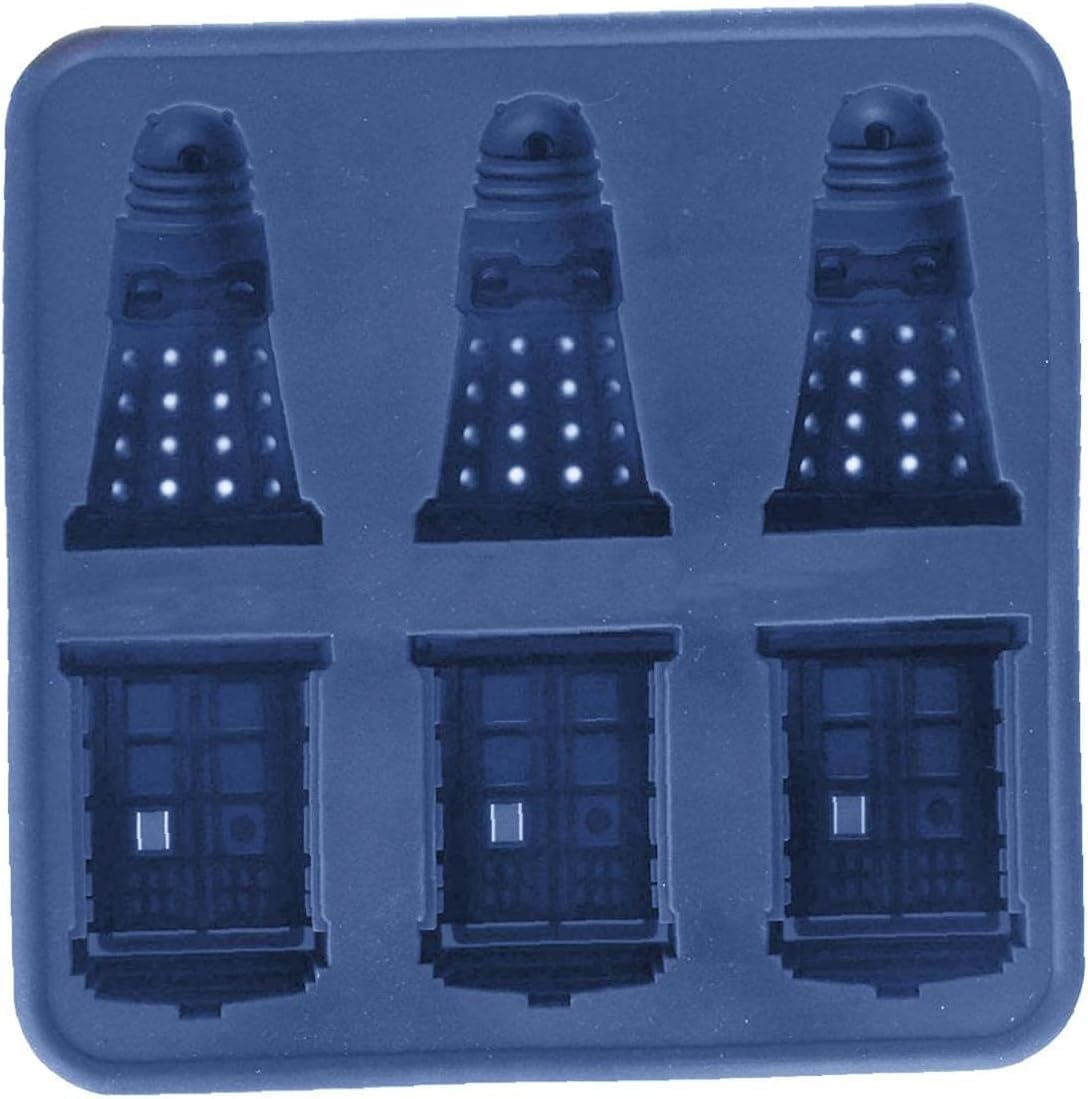 Silicone Ice Mold Tray Chocolate Candy Cube Doctor Who Cooling Drinks Cookies DIY Baking Tools,Kitchen Mould