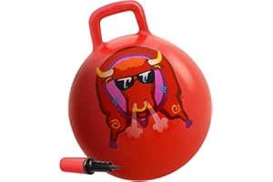 WALIKI Hop Ball Toy for Boys and Girls 6 7 8 and 9 Years Old | 20” Red Hopper Jumping Sit & Bounce | Outdoor Toys for Kids Who Love Hopping