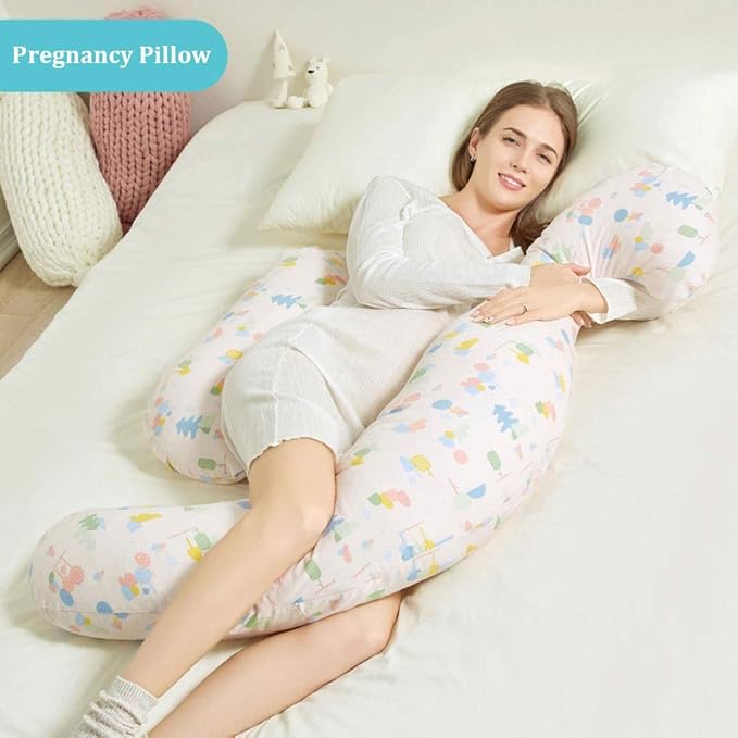Adjustable Htype Maternal Pillow, Hippocampus Design Waist Side