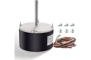 A-DCWMOOL Condenser Fan Motor 1/5 HP 208-230 Volts Replacement for Emerson Motors K55HXNTL-4884, K55HXJGH-2667