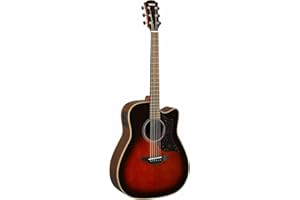 Yamaha 6 String Series A1R Acoustic-Electric Guitar-Rosewood, Tobacco Sunburst, Dreadnought Cutaway TBS